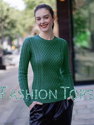 Image of v28 Women Crew Neck Knit Stretchable Elasticity Long Sleeve Sweater Jumper Pullover