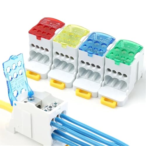 Bornier de distribution rapide UKK 80A, connecteur électrique 690V UK-80A-BL