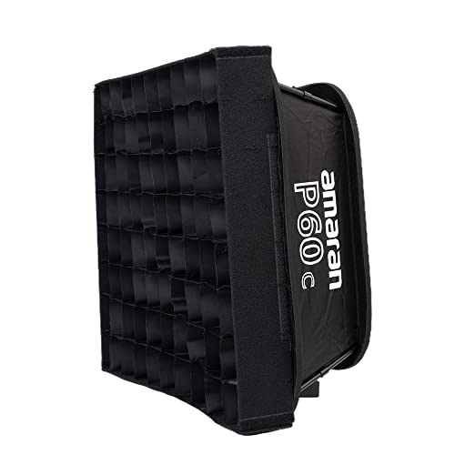 Aputure Amaran P60C Rgbww Led Panel Light With Honeycomb Grid - Powerful 60W Continuous Output Lighting Solution #TOP3