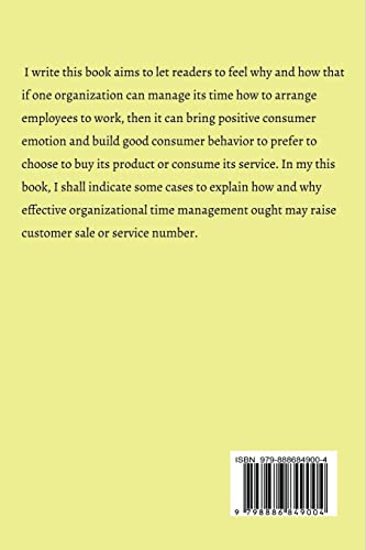 Learning Organizational Time Management Strategy