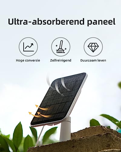 Noorio Solar Panel For Wireless Security Camera, Compatible With All Noorio Cameras, Continuous Power Supply, Ip65 Waterproof Solar Panel With 10Ft Charging Cable #TOP5