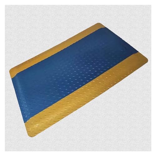 Tapis antifatigue ultra resistant bleu 60 x 80 cm pour atelier