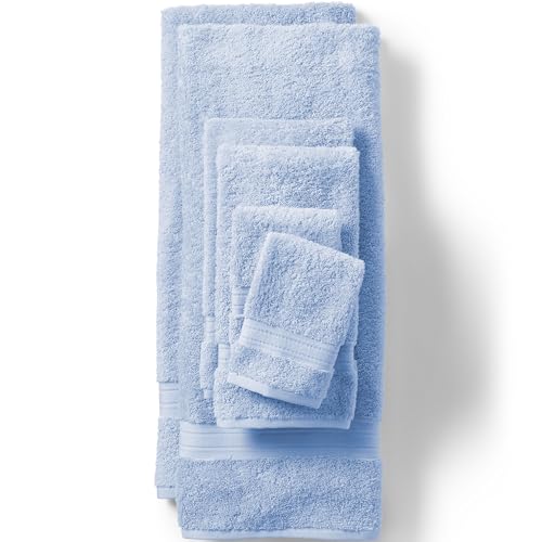 Lands' End Supima Cotton Towels Towel Set, 6 Piece Light Sea Blue