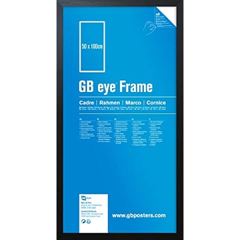 GB Eye Contemporary Wooden Black Picture Frame - 50 x 100cm Cover
