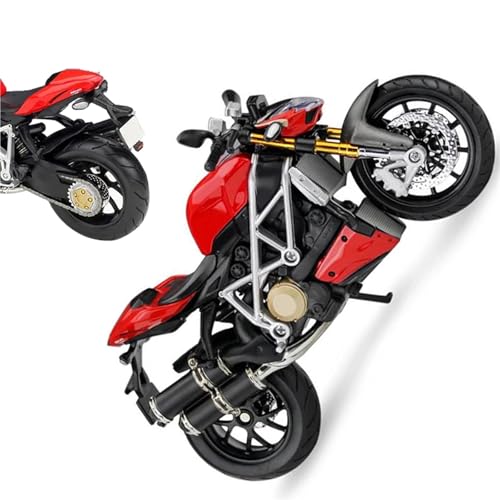 Jouet cadeau collection Ducati Street Fighter S maquette de moto en alliage finie 1:12