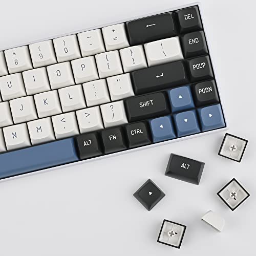 Image of Fogruaden 160 Keycap Set, Double Shot Keycaps, CSA Profile Custom Keycaps for Mechanical Keyboard Keycap(Arctic)
