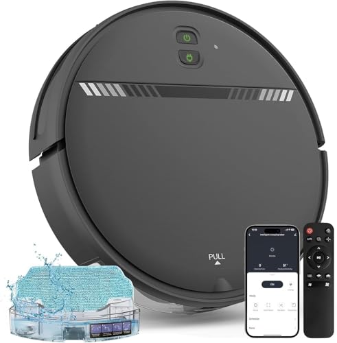XIEBro Life Robot Vacuum and Mop Combo, Smart 2 in 1 Mopping Robot Vacuum with Schedule, WiFi/App/Voice, Slim Robotic Vacuum Cleaner, Ideal for Hard Floor, Carpet, Pet Hair