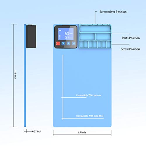 Image of CPB Heating Pad Compatible with iPad mini Phone Smartphone LCD Screen Separator Machine Repair Tools Heat Plate