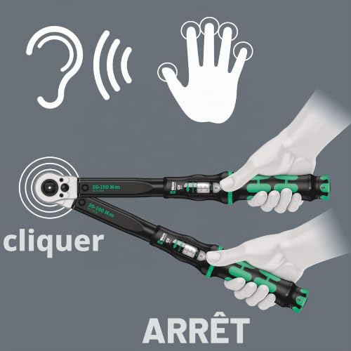 Wera Click Torque C 2 R/ 05075625001 Clé dynamométrique 12 12.5 mm 20 100 Nm - vue 8