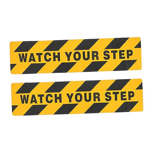 Alipis 2 piezas Cinta Antideslizante para Escaleras Cinta de Advertencia y Pegatina Escalerón Resistente para y