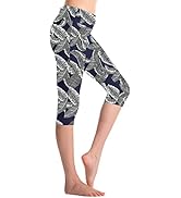 ALLEZ Swim Capri for Women Knee Swimming Leggings Long Swim Shorts Bottom Tights Quick-Dry UPF Sw...
