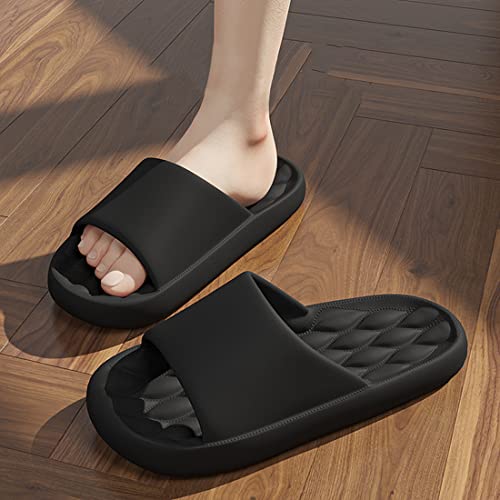 Billie Country Cloud Slides With Diamond Massage Sole - Quick Drying Non-Slip Shower Slippers For Women And Men - Bathroom, House, Pool Sandals With Soft Sole #TOP2