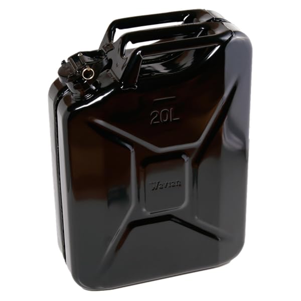 Image of AXL's Trunk UN certified Fuel Steel Jerry Can for Petrol /diesel /kerosene Storage (20 Litres) (Black)