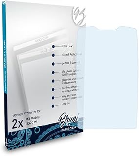 Bruni Screen Protector compatible with M3 Mobile US20 W Protector Film, crystal clear Protective Film (2X)