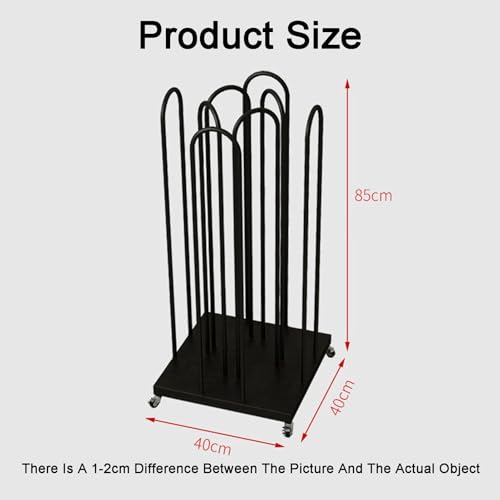Support de rangement de cintres sur pied mobile pour optimiser votre buanderie et dressing - 3