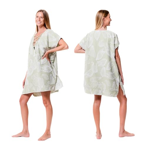 Sand Cloud Beach Cover Up for Women - Bathing Suit & Swimsuit Cover-Up Womens Poncho with Comfortable Fit for Post Swim - Top Shirt Coverups for Summer Made with Organic Turkish Cotton - Lana