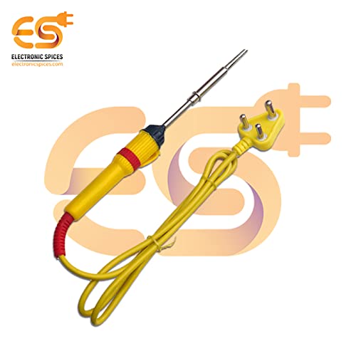 Image of Electronic Spices 25W Soldering Iron 8 in 1 Kit with wire Cutter | Desoldering vacuum pump | Soldering Stand & Tweezer