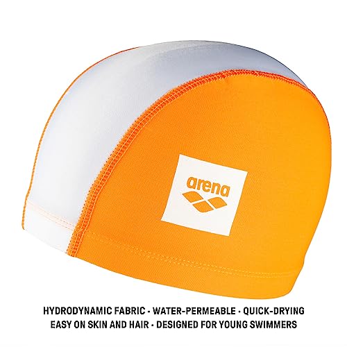 Image of Arena Arena Junior Unix II Kids' Fabric Swim Cap for Boys and Girls Ages 6 to 12