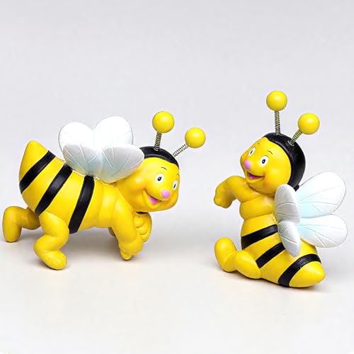 Wapasezyar 2PCS Garten Deko Biene Figuren,Harz Statue Deko...