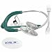 MDF Instruments Acoustica Deluxe Lightweight Dual Head Stethoscope - Free-Parts-for-Life & Lifetime Warranty - (MDF747XP-09) Aqua Green