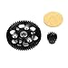 ZNGDAYNR LCX Racing 1/10 RC Crawler Hard Steel 32P 56T Spur Gear w/ 15T Pinion Gear for SCX10 Wraith Upgrades Parts Accessories