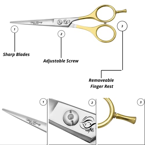 Wishbeauty, Hairdressing Scissors for Hair Cutting - Image 3