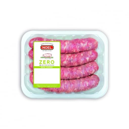 Butifarra Fresca de Cerdo Selección Zero Noel - 98% Carne, 2 Pack de 445g (Producto Refrigerado hasta Casa)