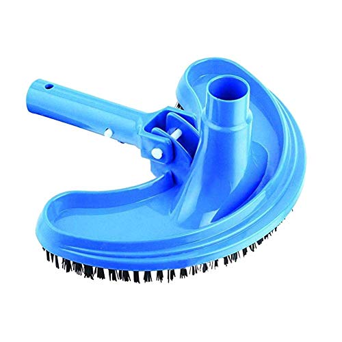 Yanchad Swimming Pool Cleaning Brush Curved Suction Head With Handle for Cleaning Spa Surfaces Walls Steps Corners All Pools Walls Tiles and Floors