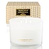 96NORTH Luxury Vanilla Soy Candles | Large 3 Wick Jar Candle | Up to 50 Hours Burning Time | 100% Natural Soy Wax | Relaxing Aromatherapy Aesthetic Candle | Housewarming Gift for Men and Women