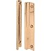 Prime-Line Products U 9512 Prime Line Latch Guard, for Use with in-Swinging Doors, Steel, Plated, 6 in L, Brass