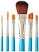 Princeton Select Artiste, Series 3750, Paint Brush for Acrylic, Watercolor and Oil, Set of 6