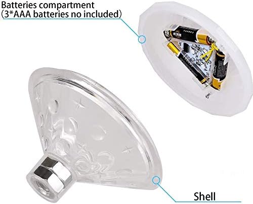 Caxmtu Floating Pool Led Tub Lights Lamp for Bath Disco Pond Swimming Pool Child Bath Toys, 7 Modes Assorted Color Battery Operated