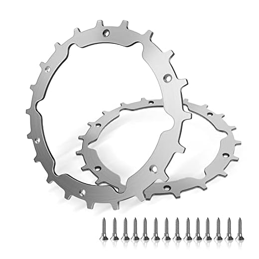 Edelstahl Mähroboter Spikes für Gardena Sileno City 250 + 500 + Life aufwendig entgratet inkl Traktionsverbesserung für Mähroboter14x Edelstahlschrauben Spikes für Zubehör Off Wheel Räder 212mm