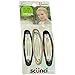Scunci No-slip Grip Oval Snap Clips, 3 Count