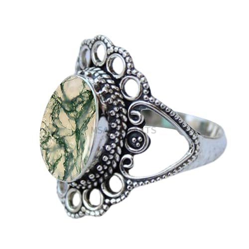 Sterling silver ring with black onyx