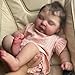 iCradle Lovely Real Look Reborn Baby Doll Girl 20inch 50cm Vinyl Silicone Baby Doll Cloth Body Realistic Newborn Doll Toy for Ages 3+ (Pink Outfit Sleeping Doll)