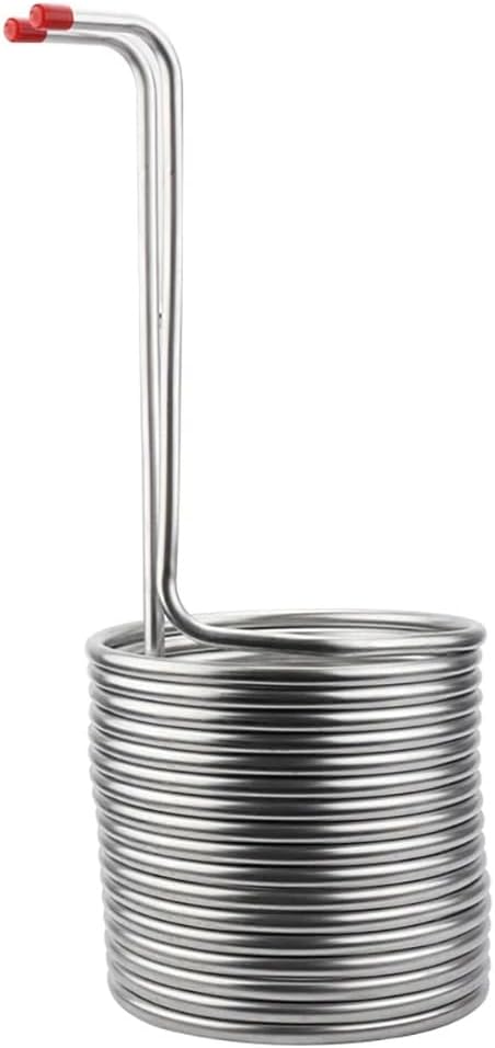 Stainless Steel Wort Chiller for Home Brewing – 9.52x0.5mm 15M Immersion Cooling Coil, Super Efficient Beer Wort Cooler, Food Grade 304, Fast Cooling for 19L Wort