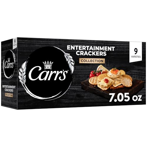 Carr's Entertainment Crackers, Snack Crackers, Party Snacks, Variety Pack, 7.05oz Box (1 Box)