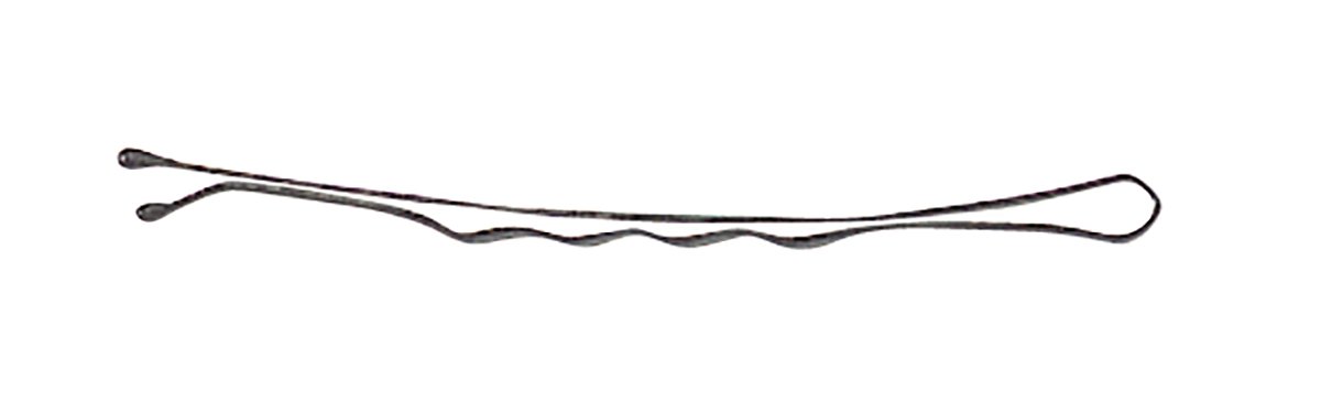 Comair 3150153 - Fermagli per capelli Pretty Fashion ondulati, 500 pezzi, 59 mm, colore: Nero