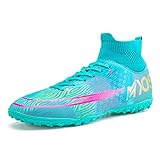 Xinghuanhua Fußballschuhe Herren High Top Spikes Cleats Jugendliche Trainingsschuhe Professionelle Outdoor Fußballschuhe Männer Football Schuhe Unisex