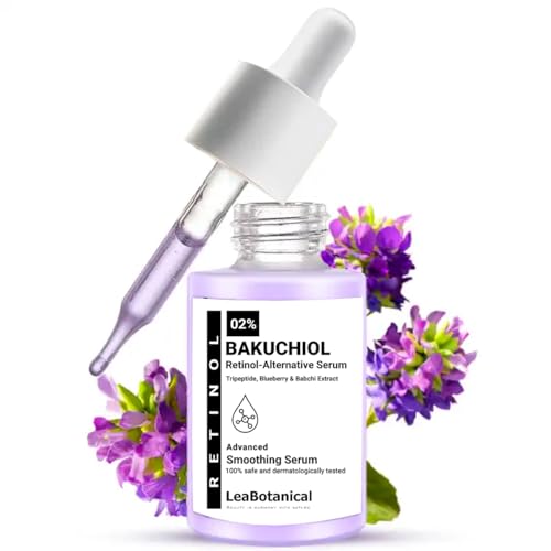 Leabotanical 2% Bakuchiol Face Serum Soothing Skin | Removal Wrinkle | Anti Aging | Lift Lightening Facial Serum | Vegan Hydrating Essence | 30ml