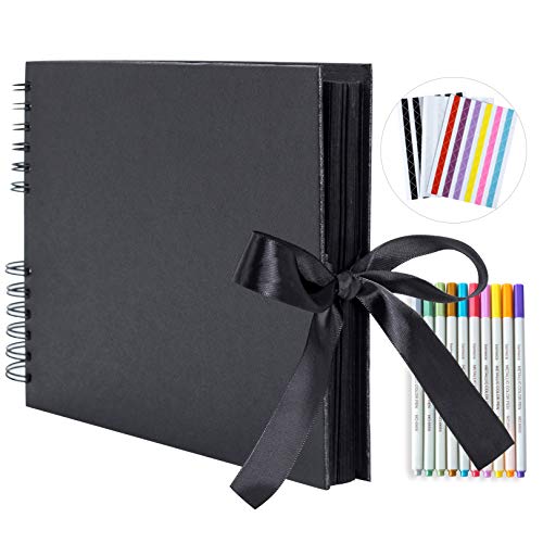 Bemece Scrapbook, 80 Pages Photo Album Craft Paper, DIY Handmade Album Scrapbook