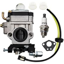 LIZAPUS 430025 Carburetor Carb Compatible with Thunderbay Y43 Auger Power Head Y2007 Mini Cultivator 430025 Fuel Line Grommet Spark Plug
