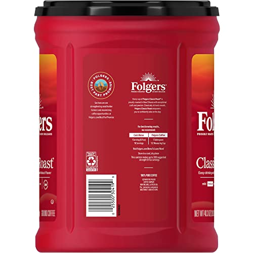 Image of Folgers Classic Roast Coffee, 48-Oz Can