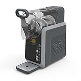 NYHGOXM60Hz対応 自動冷却スラッシュマシン、フローズンマシン/フローズンメーカーとしてアイスマシン、フローズンドリンクメーカーにも。アイススラッシュマシン(slushie machine)でスムージー、ミルクセーキ、カクテル、フローズンジュースを作る。全自動洗浄・液晶タッチ・硬度調整付き、コンパクトブラック、キッチンに最適で楽な冷凍ドリンクマシン。 (ブラック)