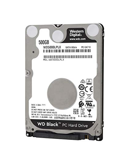 HD Notebook 500GB SATA3 Western Digital Black - WD5000LPLX (2,5pol, 7.200 RPM)