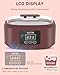 Paraffin Wax Machine for Hand and Feet -Paraffin Wax Warmer Moisturizing Kit Auto-time and Keep Warm Paraffin Hand Wax Machine for Arthritis (Wine Red)