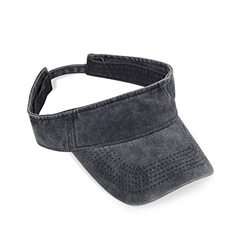 Image of HH HOFNEN Sports Sun Visor Hats Cotton Twill Ball Adjustable Sun Caps for Men Women