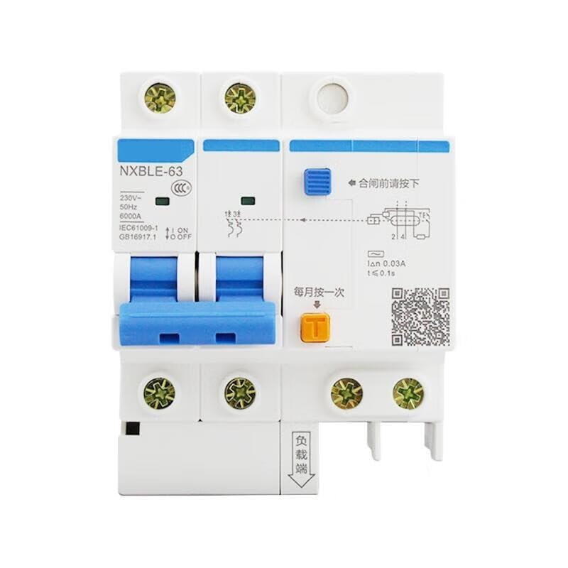 残留電流作動型遮断器; NXBLE-63 2P D40 30mA 6kA