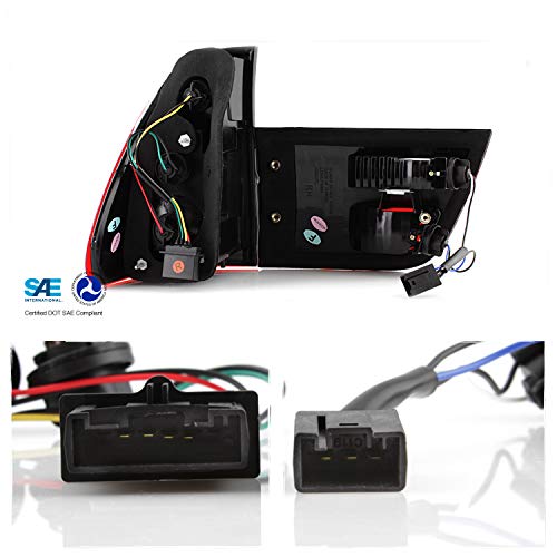 AKKON - For 2006-2010 Hummer H3 SUV Smoked Lens Full LED Tail Brake Light Lamps Assembly L+R